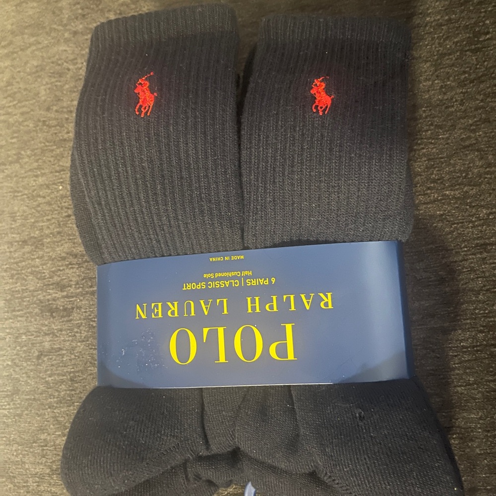 Polo by Ralph Lauren Men's Navy Socks